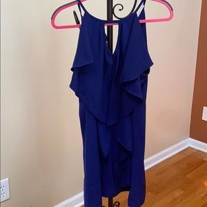 Navy Blue Ruffle Dress